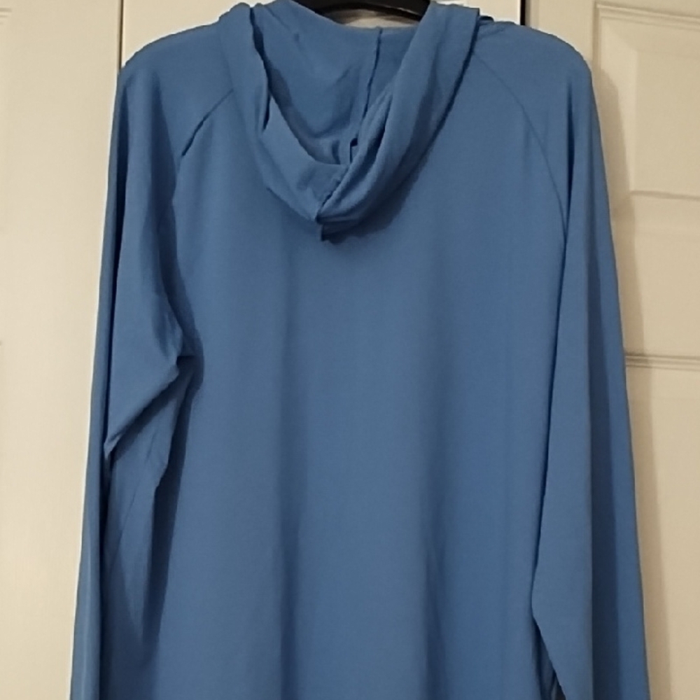 George Light Blue UPF 50+ Hoodie - Picture 2 of 2